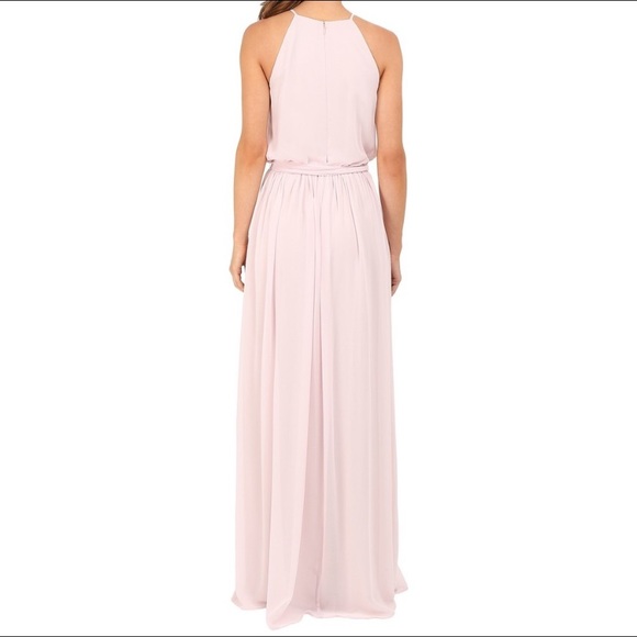 BHLD Donna Morgan Alana Dress Palest Pink Wedding - Picture 11 of 13